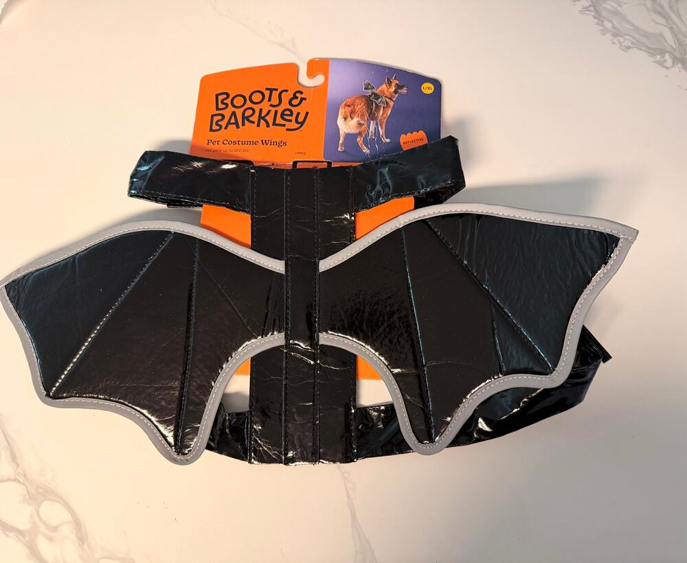 Boots & Barkley Reflective Bat Wings Dog Costume Halloween Pet L/XL - Picture 1 of 3